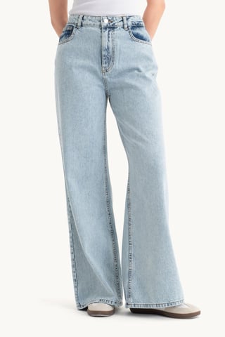 Hoge Taille Super Wijde Pijpen Jeans