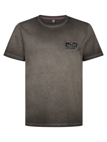 Petrol Industries - Plus Size Logo T-Shirt Meteorito Men - Black