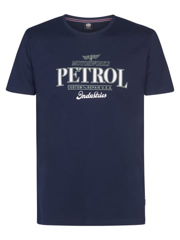 Petrol Industries - Printed Jersey T-Shirt Astro Men - Blue