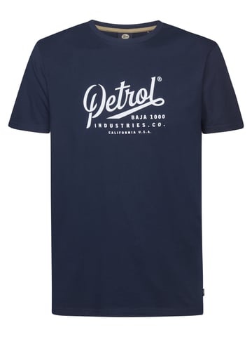 Petrol Industries - Printed Jersey T-shirt Huracán Men - Blue