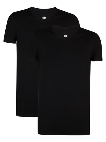 Petrol Industries - 2-Pack Basic V-Neck T-shirt Legacy Men - Black