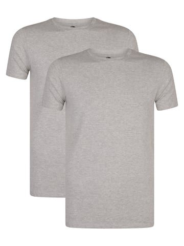 Petrol Industries - 2-Pack Basic Round Neck T-shirt Pioneer Men - Grey