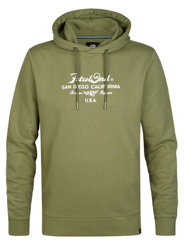 Petrol Industries - Artwork Hoodie Repair Men - Green