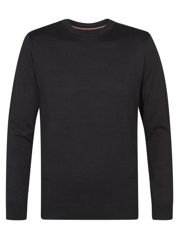 Petrol Industries - Fine-knit Jumper Steamboat Men - Black