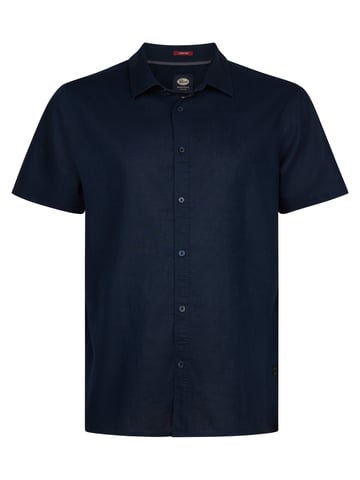 Petrol Industries - Plus Size Plain Short-Sleeve Shirt Men - Blue