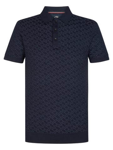 Petrol Industries - Knitted Polo Cactus Men - Blue