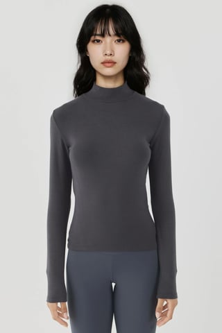 Ultra Soft Touch Slim Fit Turtleneck Knitted Top