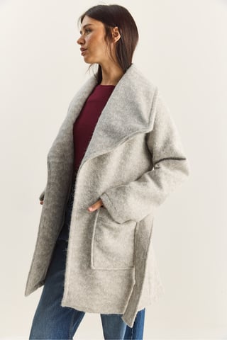 Textured Midi Coat
