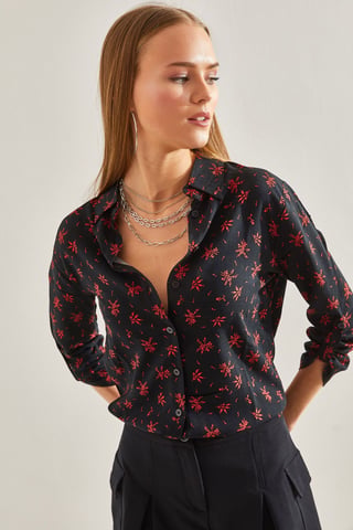 Flowering Viscose Shirt