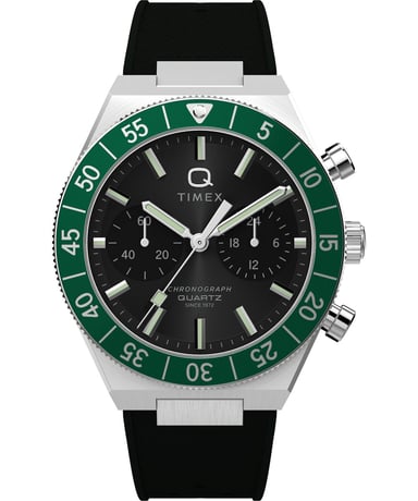 Timex Q Timex Continental Heren Horloge Zwart TW2Y56100