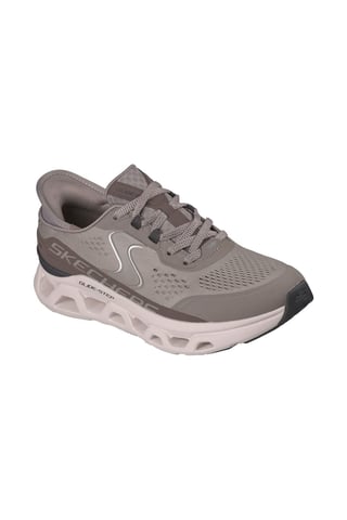 Skechers Slip-Ins Glide Step Altus Mesh Dames Khaki Sneakers