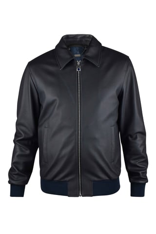 Billionaire Leather jacket Blue