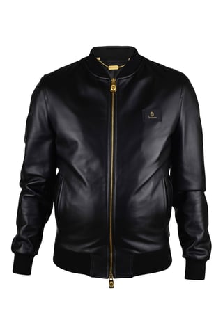 Billionaire Leather jacket Black