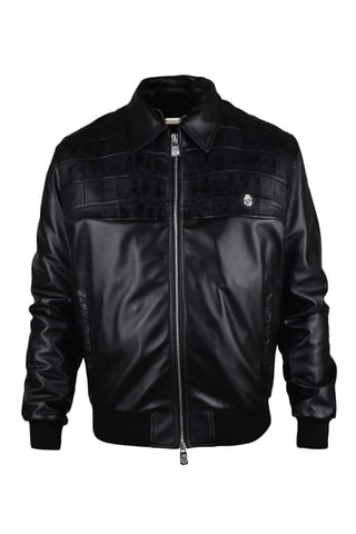 Billionaire Leather jacket Black