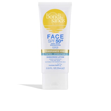 Ansiktskräm SPF50+ Fuktgivande Färgad Lotion 75 ml