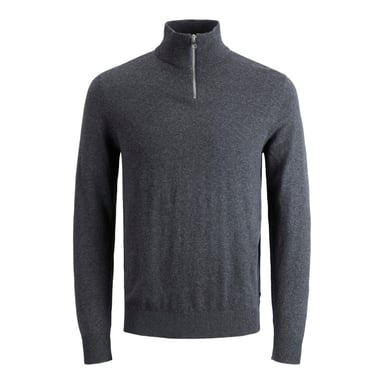 Jack & Jones Trui Emil Knit Half Zip  Grey