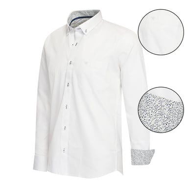 Cappuccino Italia Overhemden Regular Fit Overhemd White White