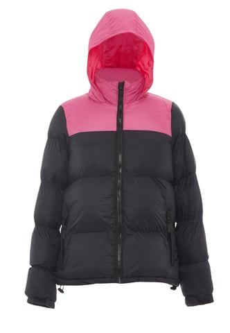 Mymo Padded quilted jacket women black pink