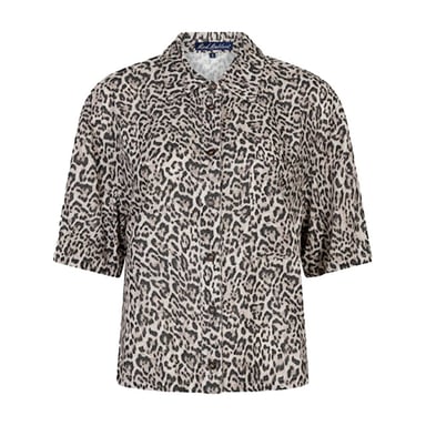 Red Button Blouse lange mouw srb4864 nova