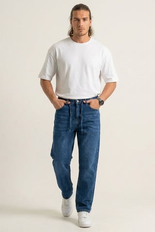 Relaxed Fit Denim Pants