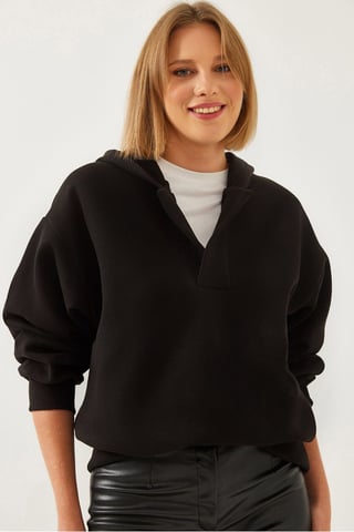 Relaxed Fit Hooded Long Sleeve Hoodie