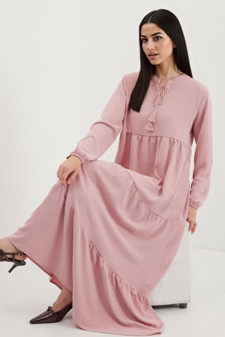 Maxi Dress with Bow Detail