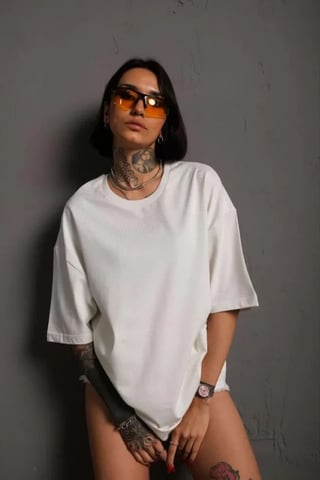 Oversized Long Crew Neck T-Shirt