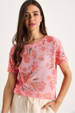 Transparent Crew Neck T-Shirt