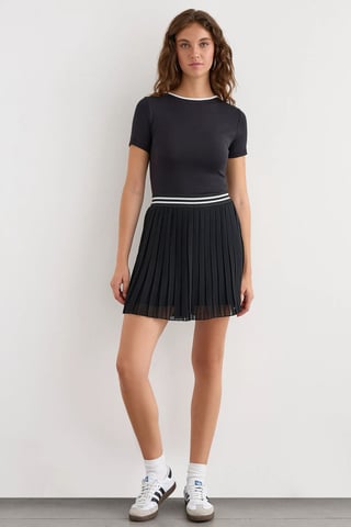 Basic Jersey T-shirt med Öppen Rygg
