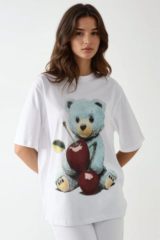 Oversized Crew Neck Printed T-Shirt
