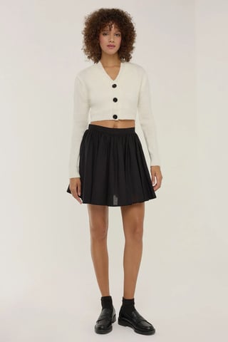 Flounced Mini Skirt