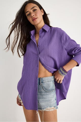 Oversized Textured Shirt