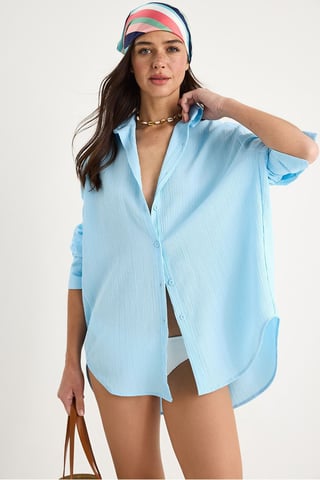 Oversized Textured Shirt