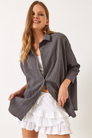 Oversized Textured Shirt