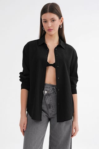 Relaxed Fit Poplin Shirt