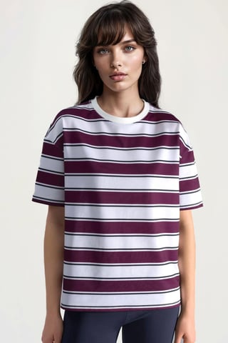 Randig Crew Neck Oversized T-shirt