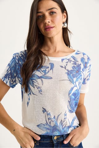 Transparent Crew Neck T-Shirt