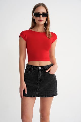 Slim Fit Crop T-Shirt