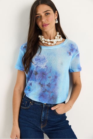 Transparent Crew Neck T-Shirt