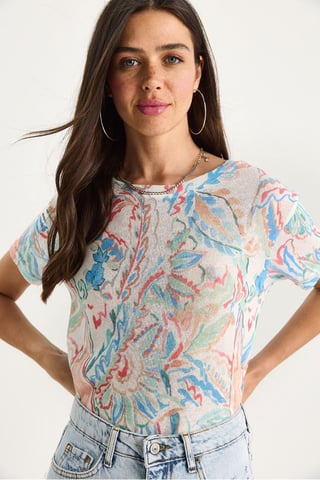 Transparent Crew Neck T-Shirt