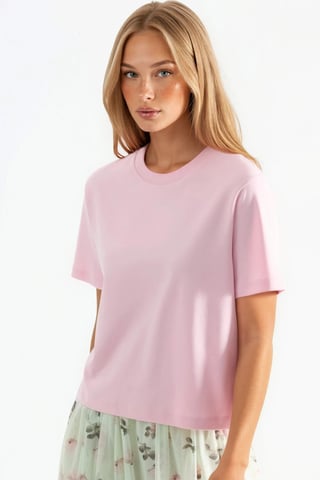 Crew Neck Cotton T-Shirt