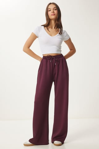 Wide Leg Drawstring Waist Sweatpants