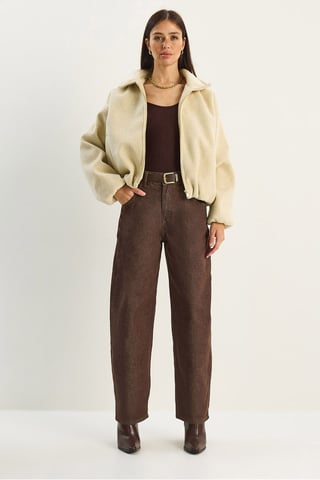 High Waist Baggy Denim Pants