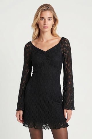 Bardot Lace Midi Dress