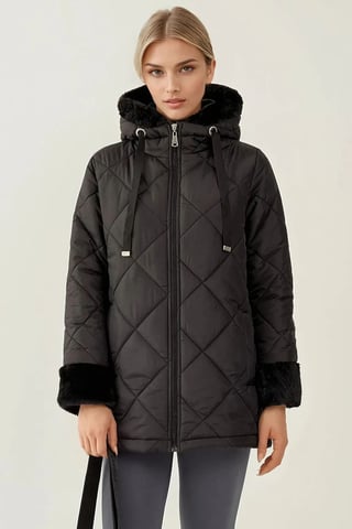 Hooded Long Puff Down Coat