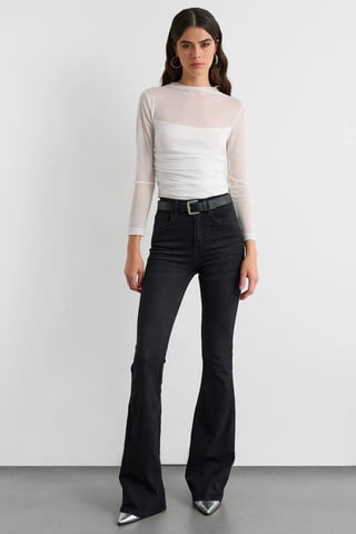 Hoge Taille Flared Jeans