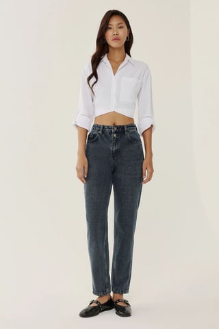 High Waist Mom Fit Jeans