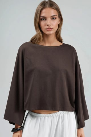 Loose Fit Boat Neck Blouse