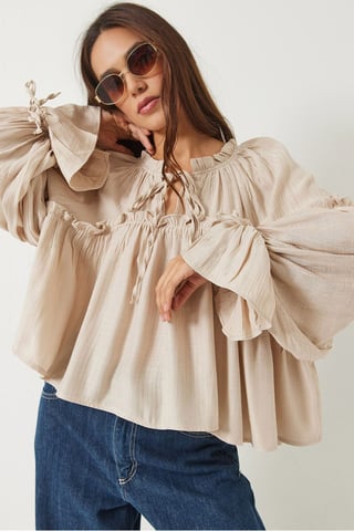 Blouse with Bow Tie