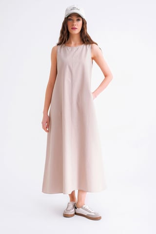 Relaxed Fit Maxi Dress with Pockets